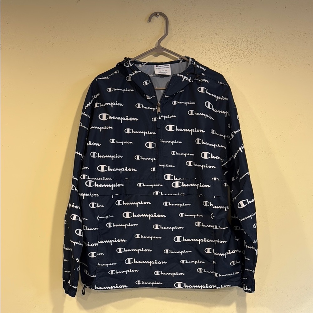 Champion Black Windbreaker Jacket